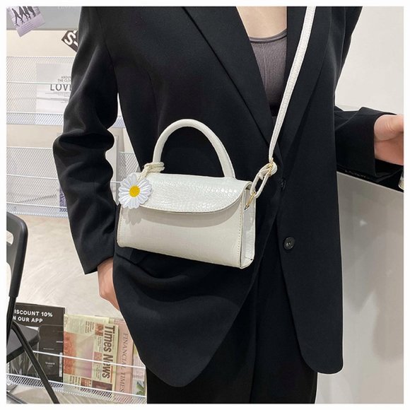 Crocodile pattern small bag new simple single shoulder bag - Picture 6 of 12